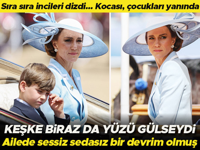 İncileri takıp takıştırdı, kocası ve çocukları yanında... Keşke biraz da yüzü gülseydi... Meğer ailede sessiz bir devrim olmuş!