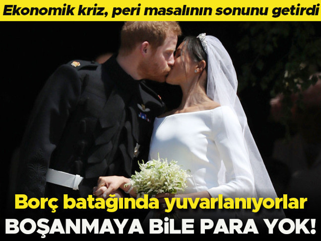 Ekonomik kriz, peri masalının sonunu getirdi... Borç batağına düştüler... Boşanmaya bile para yok!