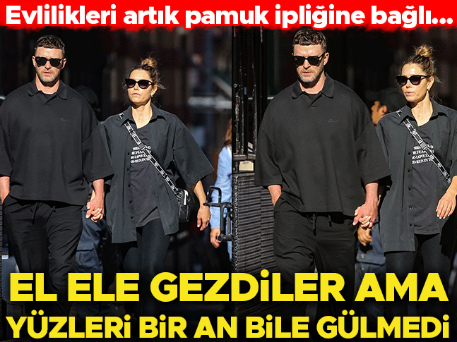 Evlilikleri pamuk ipliğine bağlı… Yasta gibi simsiyah giyinip el ele tutuştular ama yüzleri bir an bile gülmedi