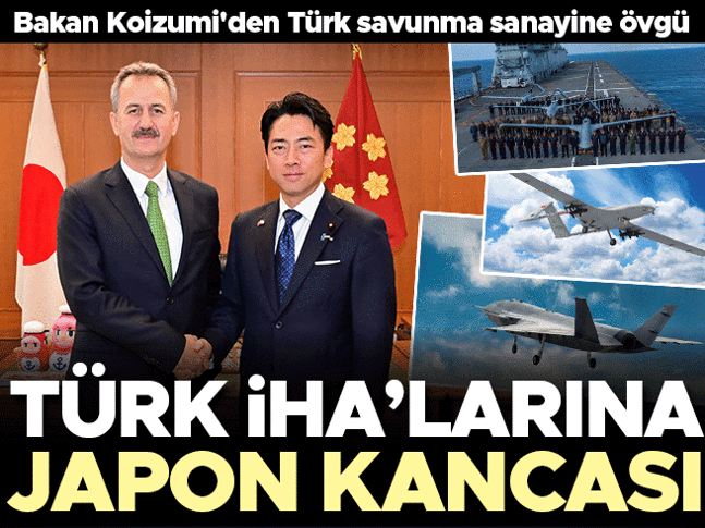 Türk İHA'larına Japonya kancası! Bakan Koizumi'den Türk savunma sanayine övgü