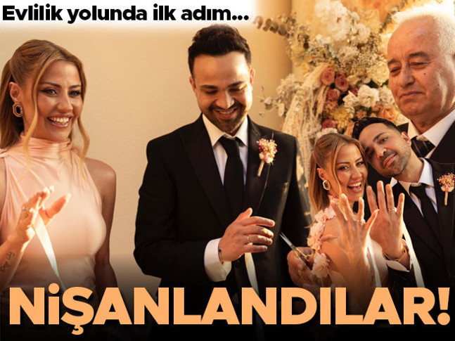 Evlilik yolunda ilk adım... Nişanlandılar!
