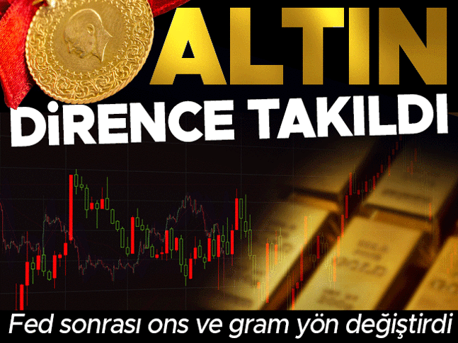 Altın fiyatlarında sert dönüş! Fed sonrası ons ve gram yön değiştirdi