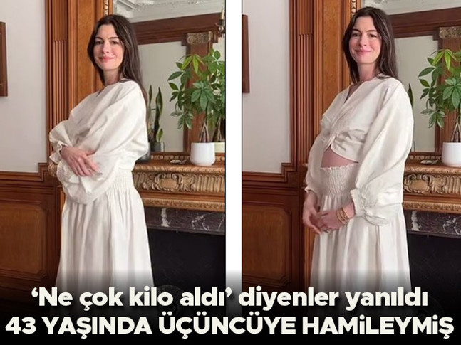 'Ne çok kilo aldı' diyenler yanıldı... 43 yaşında üçüncüye hamileymiş!