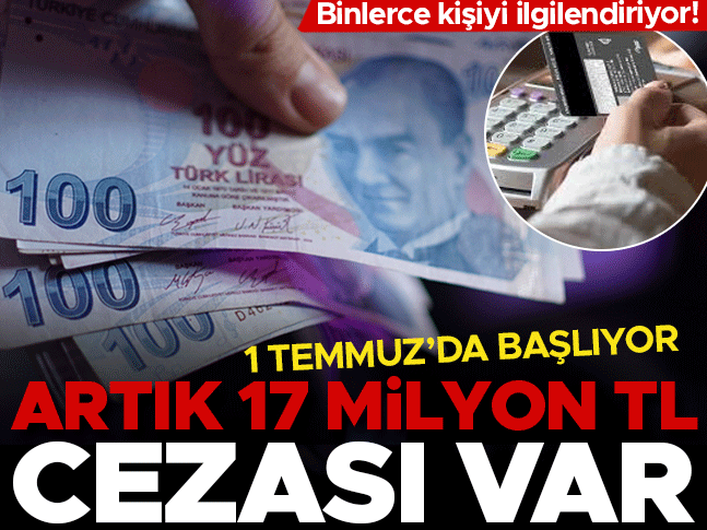 Kendi işini yapanlar dikkat! 1 Temmuz'da başlıyor, artık 17 milyon TL cezası var