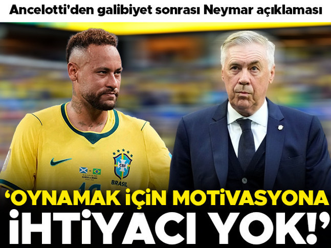 İskoçya - Brezilya maçı sonrası Ancelotti'den Neymar açıklaması!