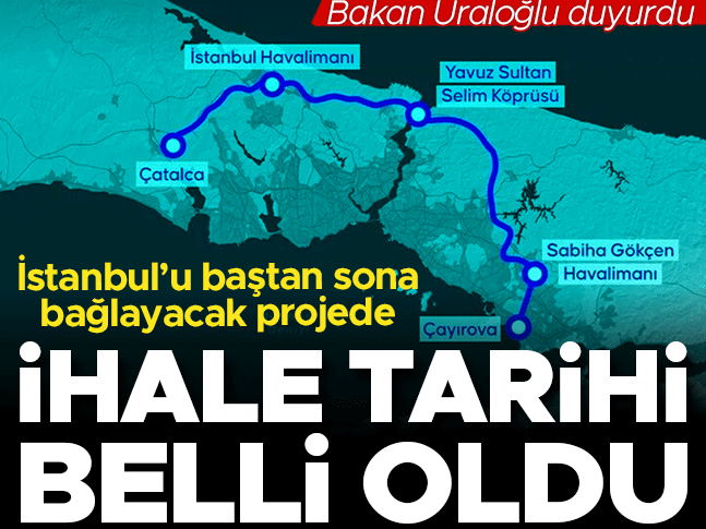 İstanbul Kuzey Demir Yolu Geçişi Projesi'nde dev adım