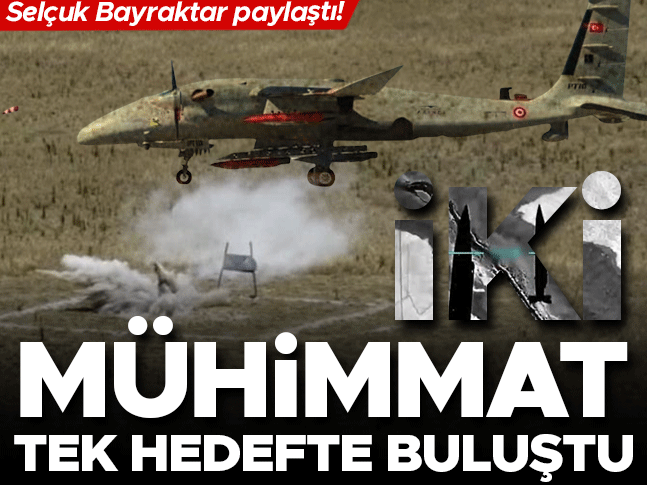 İki mühimmat tek hedefte buluştu! Selçuk Bayraktar paylaştı