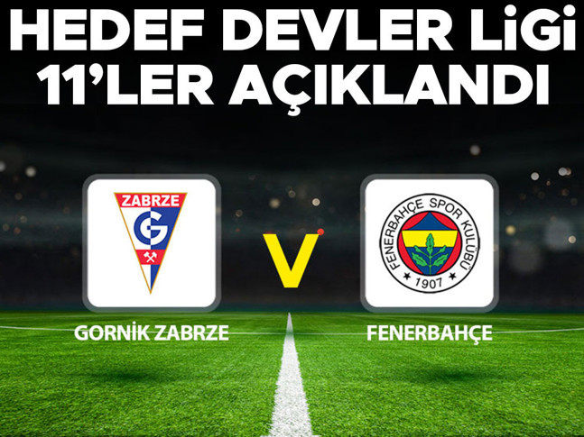 Gornik Zabrze - Fenerbahçe maçı ne zaman, saat kaçta, hangi kanalda? Fenerbahçe, Şampiyonlar Ligi'nde tur virajında! İsmail Kartal'ın ilk 11'i netleşiyor