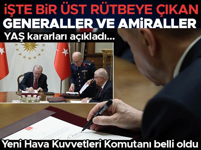 Yüksek Askeri Şura kararları açıklandı