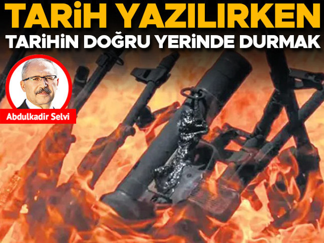 Tarih yazılırken tarihin doğru yerinde durmak