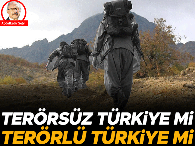 Terörsüz Türkiye mi Terörlü Türkiye mi