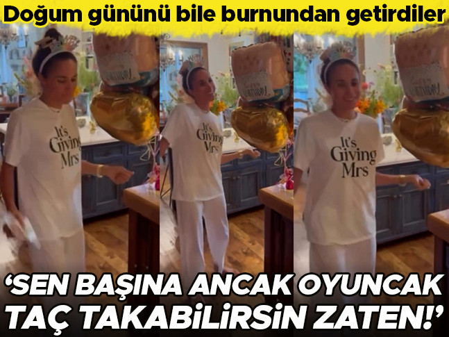 Doğum günü kutlamasını bile burnundan getirdiler… ‘Sen başına ancak oyuncak taç takarsın!’