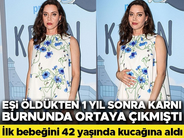 Kocası öldükten bir yıl sonra karnı burnunda ortaya çıkmıştı… Ünlü oyuncu 42 yaşında ilk kez anne oldu