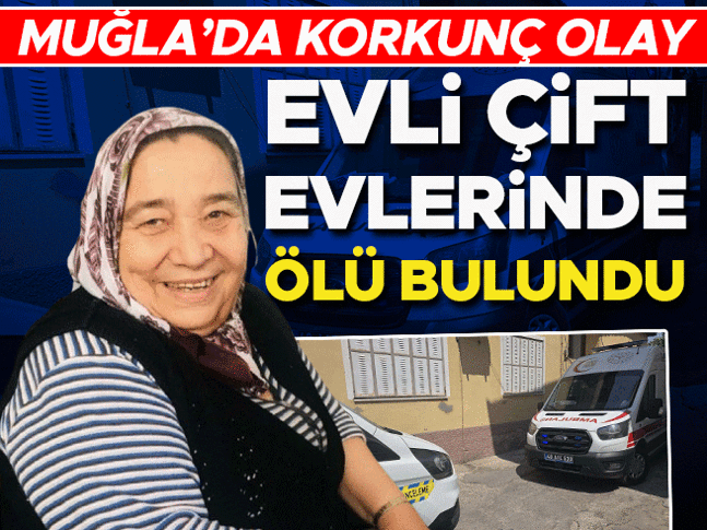 Evli çift evlerinde silahla vurulmuş halde ölü bulundu