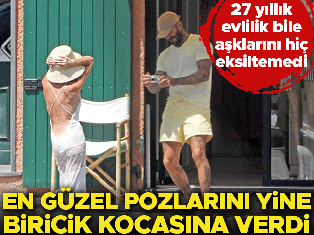 27 yıllık evlilik bile aşklarını hiç eksiltemedi… En güzel pozlarını yine biricik kocasına verdi