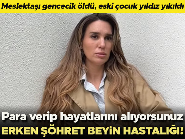 Meslektaşını kaybeden eski çocuk yıldızın yüreği paramparça... Para verip hayatlarını ellerinden alıyorsunuz... Erken şöhret bir beyin hastalığı!