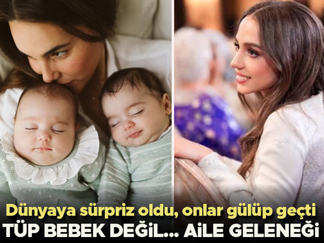 Tüp bebek değil aile geleneği... Dünyaya sürpriz oldu... Onlar gülüp geçti