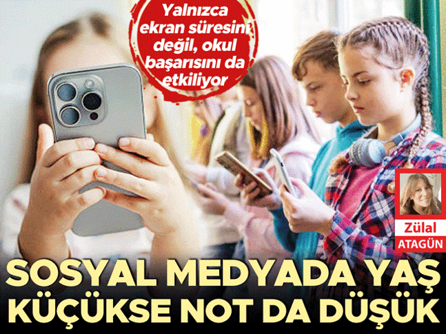 Sosyal medyada yaş küçükse not da düşük