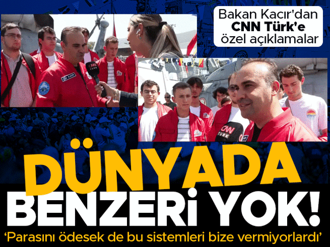 Bakan Kacır'dan TEKNOFEST MAVİ VATAN'da önemli açıklamalar