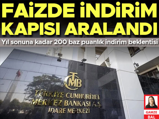 Faizde indirim kapısı aralandı