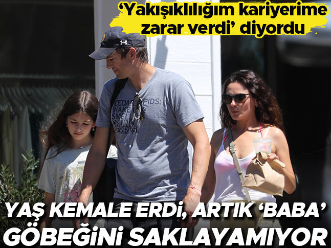 ‘Yakışıklılığım kariyerime zarar verdi’ diyordu… Yaş kemale erdi, artık ‘baba’ göbeğini saklayamıyor