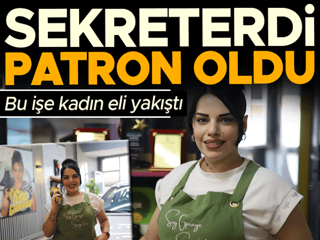 Sekreter olarak başladı patron oldu! Oto kaplamaya kadın eli değdi