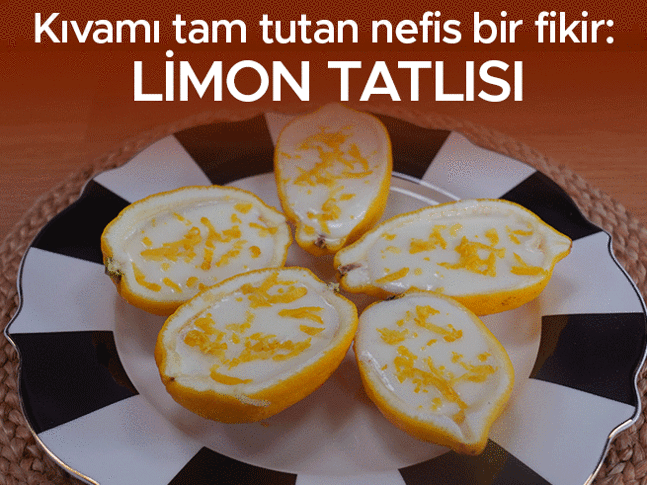 Kıvamı tam tutan nefis bir fikir: Limon tatlısı
