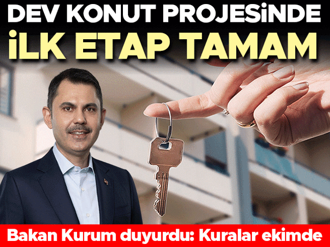 Bakan Kurum: İlk aşamayı tamamladık, kuralar ekimde