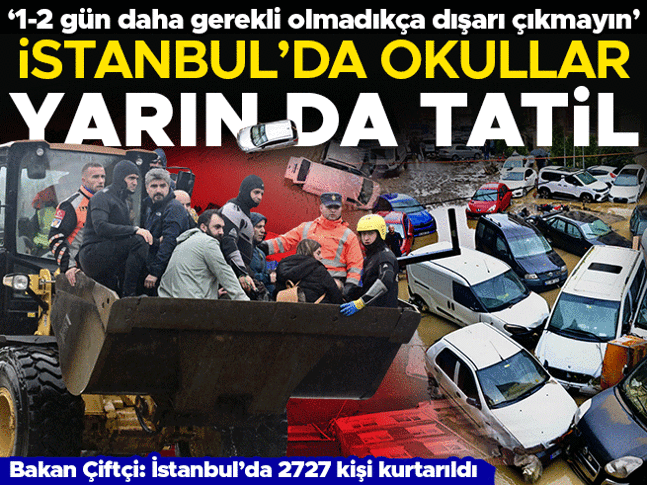 İstanbulu sel vurdu: Hasar gün ağarınca ortaya çıktı İstanbulda eğitime yarın da ara verildi