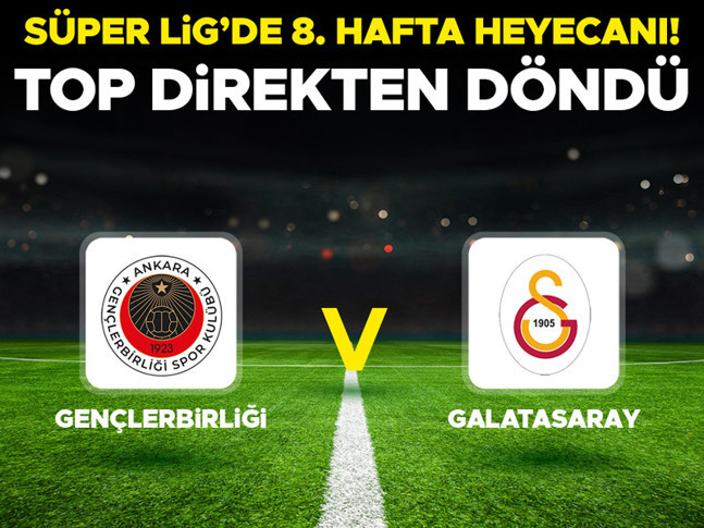 Canlı Anlatım: Gençlerbirliği - Galatasaray maçı