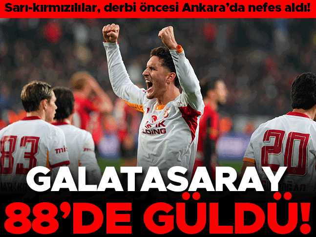 Gençlerbirliği 0-1 Galatasaray (Süper Lig maçı özeti)