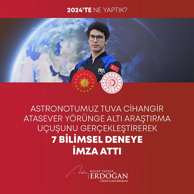 Cumhurbaşkanı Erdoğan madde madde paylaştı: 2024te ne yaptık