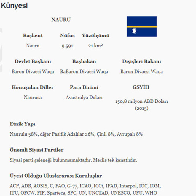 Nauru, Palau, Mikronezya... Dün herkes googleda bu ülkeleri aradı...