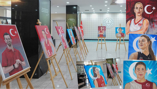 Güzel sanatlar liselerinden “Filenin Sultanları’ sergisi