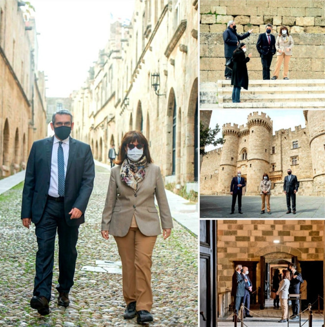 Rodosu ziyaret eden Yunanistan Cumhurbaşkanına ayakkabı tepkisi