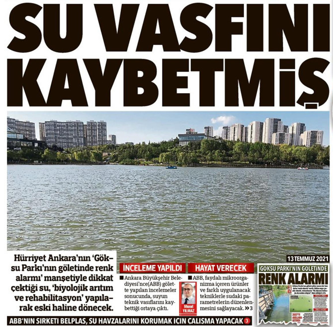 Göksu göletinin dünü ve bugünü