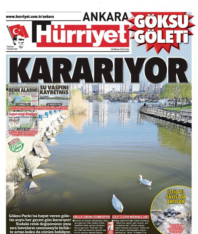 Göksu göletinin dünü ve bugünü