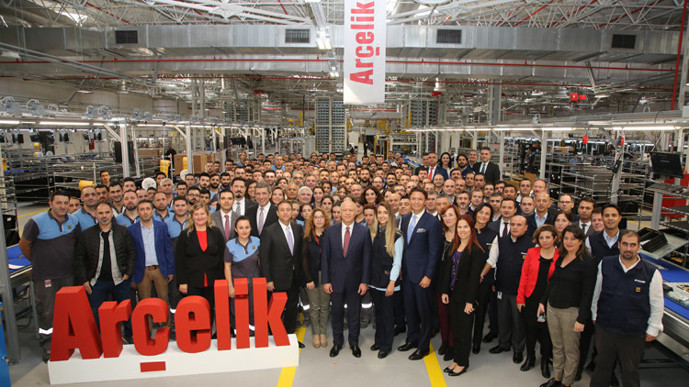 Arçelikin Çerkezköydeki yeni fabrikası faaliyete geçti