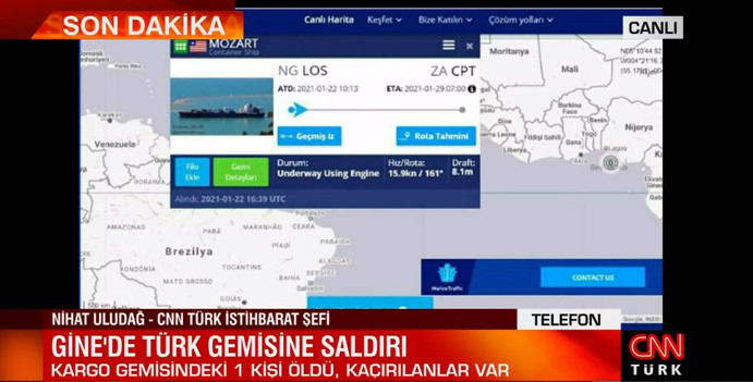 Son dakika haber: Gine açıklarında Türk gemisine korsan saldırısı 1 kişi hayatını kaybetti, 15 kişi kaçırıldı