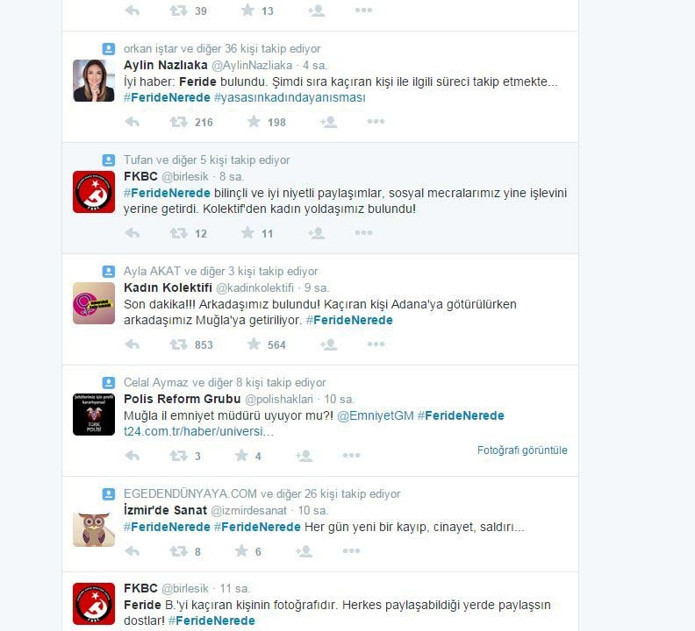Muğla’da kaçırılan üniversiteli Feride Adanada bulundu