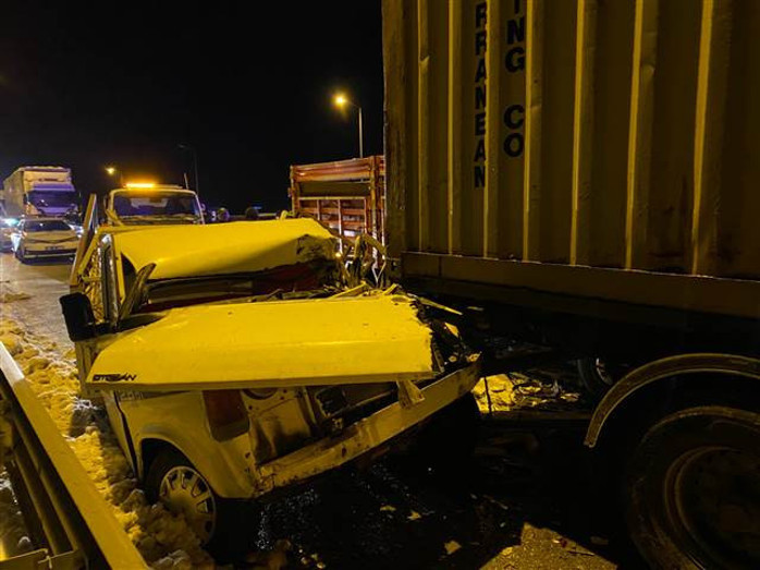 Samsunda zincirleme kaza 15 araç birbirine girdi