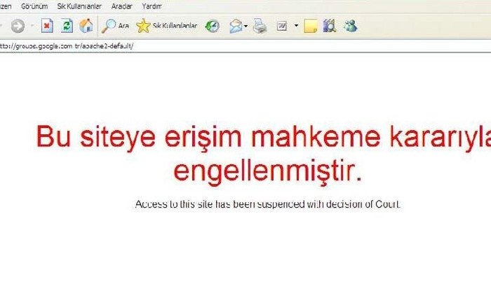 Googlea yasak geldi