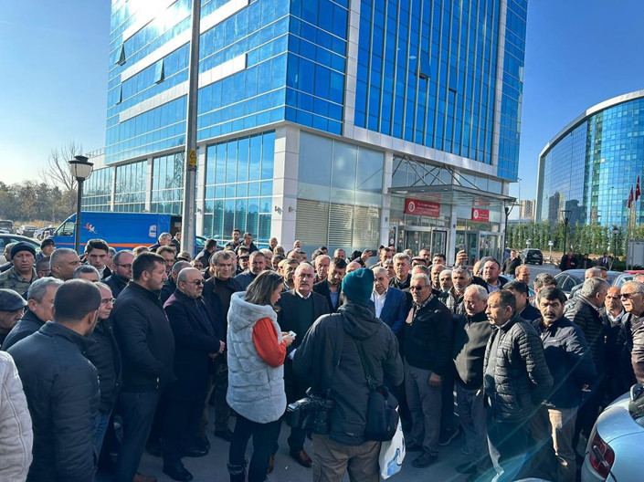 Otobüs esnafı yine eylemde