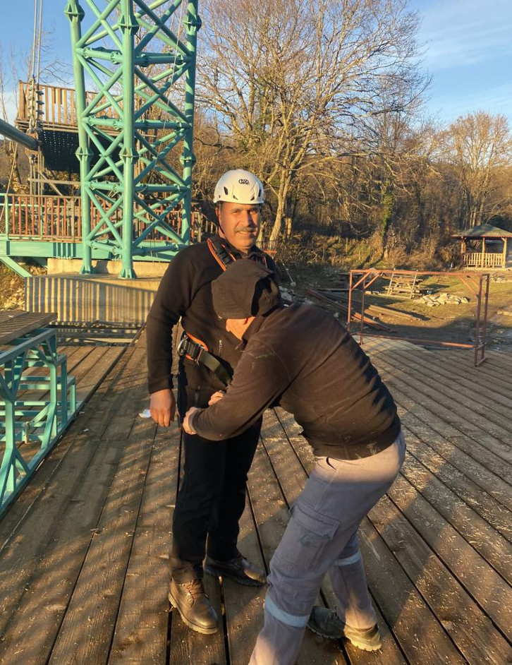 Türkiye’de bir ilk: Uçurum salıncağı kuruldu