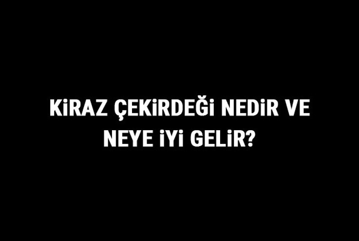 Kiraz Çekirdeği Nedir Ve Neye İyi Gelir? Kiraz Çekirdeği Faydaları