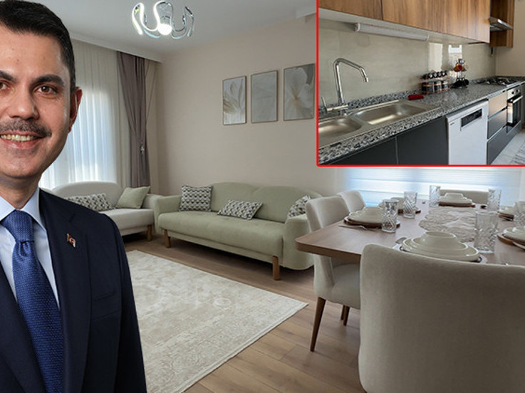 21 bin 400 TL taksitle ev sahibi olma fırsatı! Murat Kurum görüntüleri paylaştı