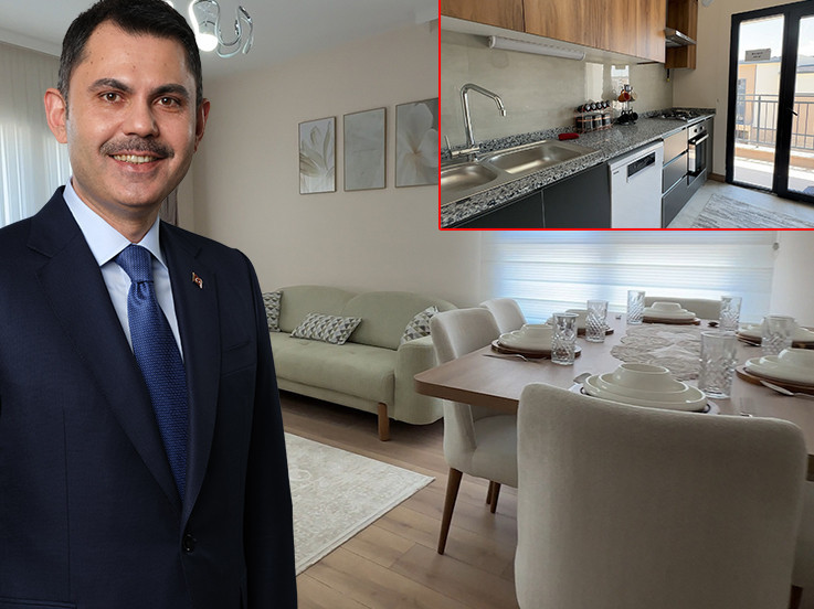 21 bin 400 TL taksitle ev sahibi olma fırsatı! Murat Kurum görüntüleri paylaştı