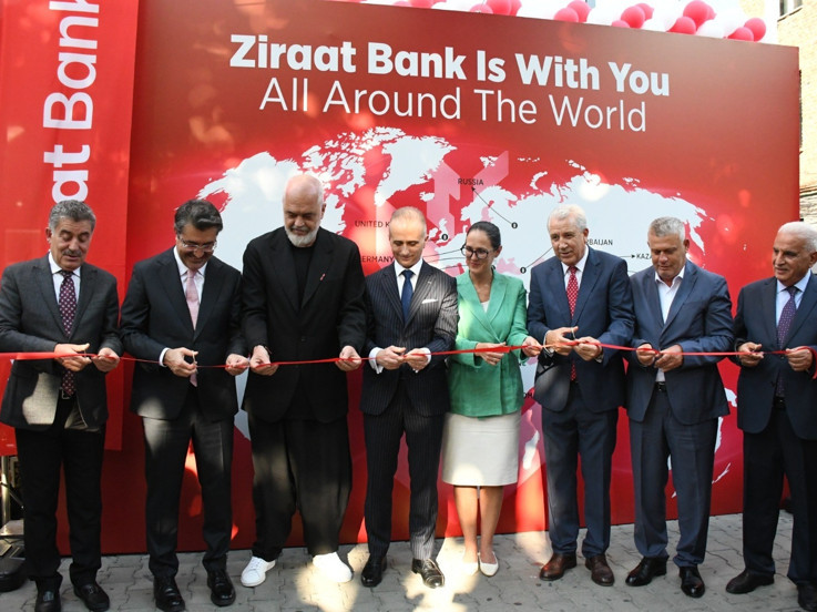 Ziraat Bankası’nın Tiran şubesi törenle açıldı