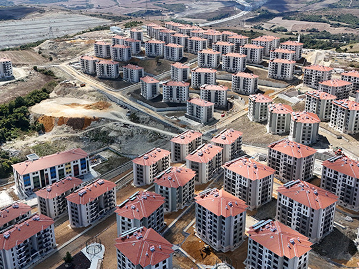 Başvuruları başladı! 90 'Kiralık Sosyal Konut' havadan görüntülendi