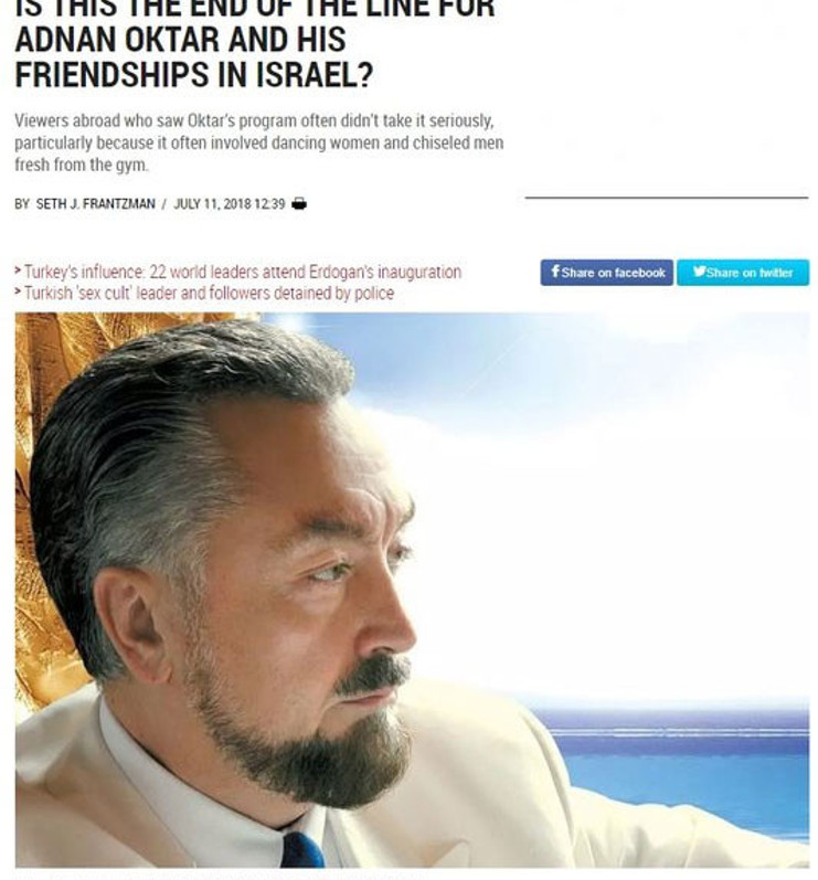 İsrail basınının Adnan Oktar ilgisi